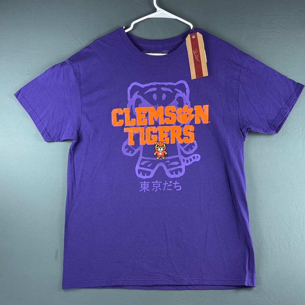 Clemson Tigers Purple Graphic Tee with Orange Logo